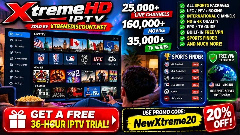 Best IPTV Services with Xtreme HD IPTV Features